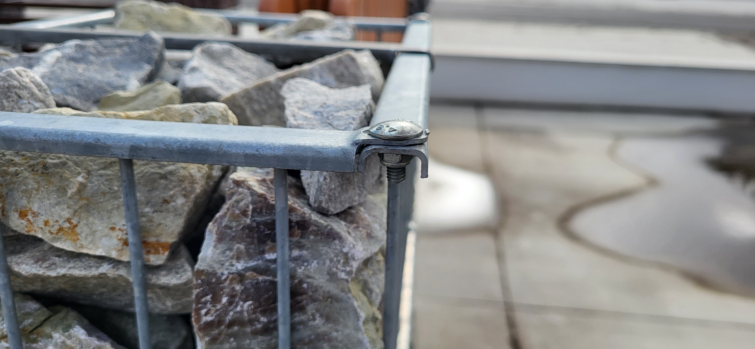 Gabion skruvförband 