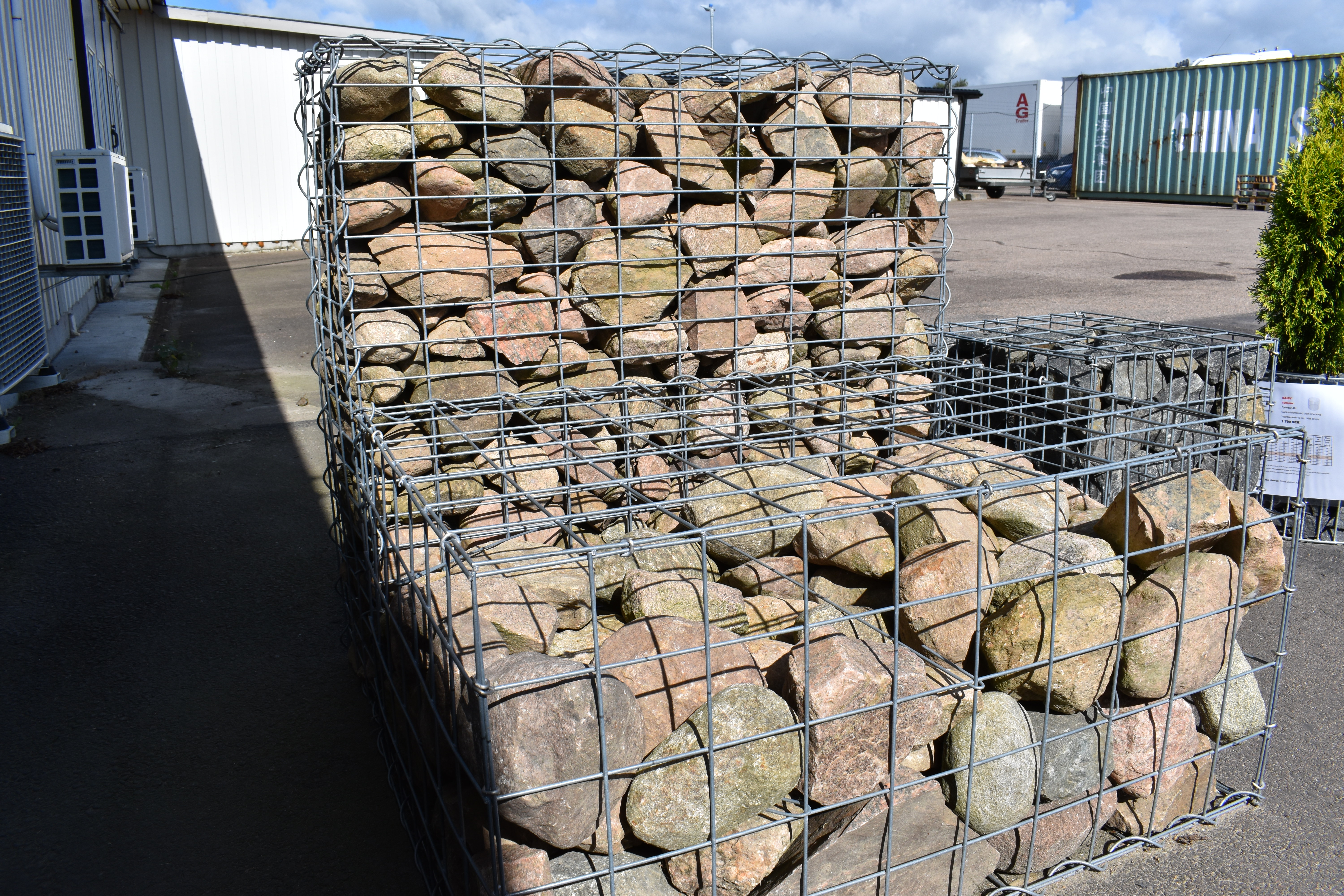 Stödmur gabion Silver