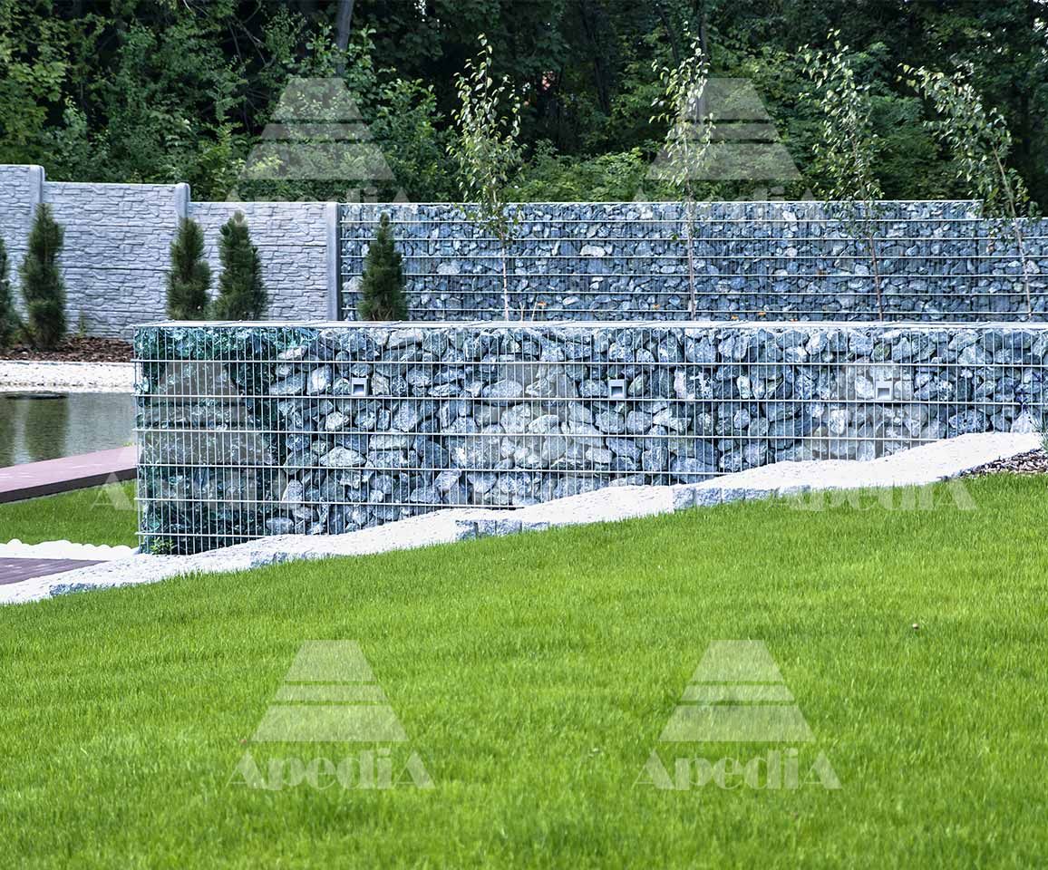 Glassten olika fyllnadsmaterial